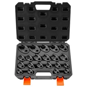 VEVOR Crowfoot Ensemble de clé Flare Nut Crows Clés de pied 21-Piece Taille métrique