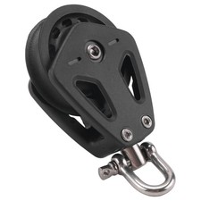 2X(High Load Sheave  Universal-Head Single Pulley Swivel Shackle Sailboat1280