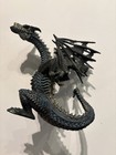 GHOST DRAGON, Safari Ltd, 2016, 5” Medieval Fantasy Beast Figure, Black w/ Blue — photo 4