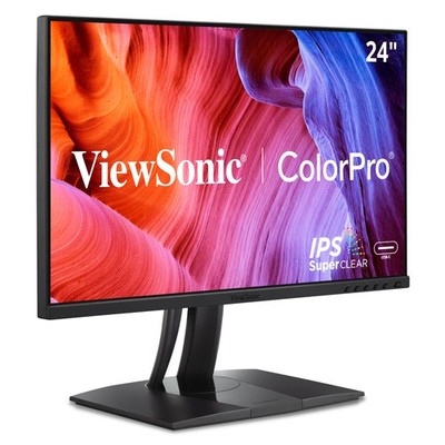 ViewSonic VP2456A 24'' 1080p IPS Monitor, 100% sRGB Rec 709, Pantone Validated