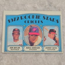 1972 Topps Rookie Stars Orioles #474 Don Baylor Roric Harrison Johnny Oates