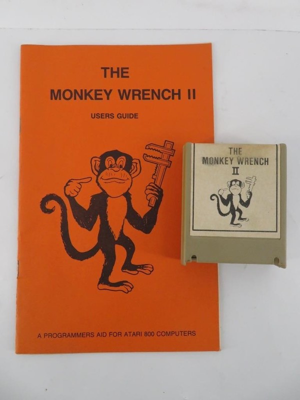 Genuine - 1984 EHS The Monkey Wrench II 2 + Manual - Atari 800 Cartridge - WORKS