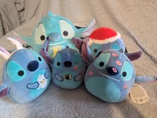 Lot 5 Disney Stitch Squishmallows Super Soft Stitch Stuffed Animal 4 with Tags