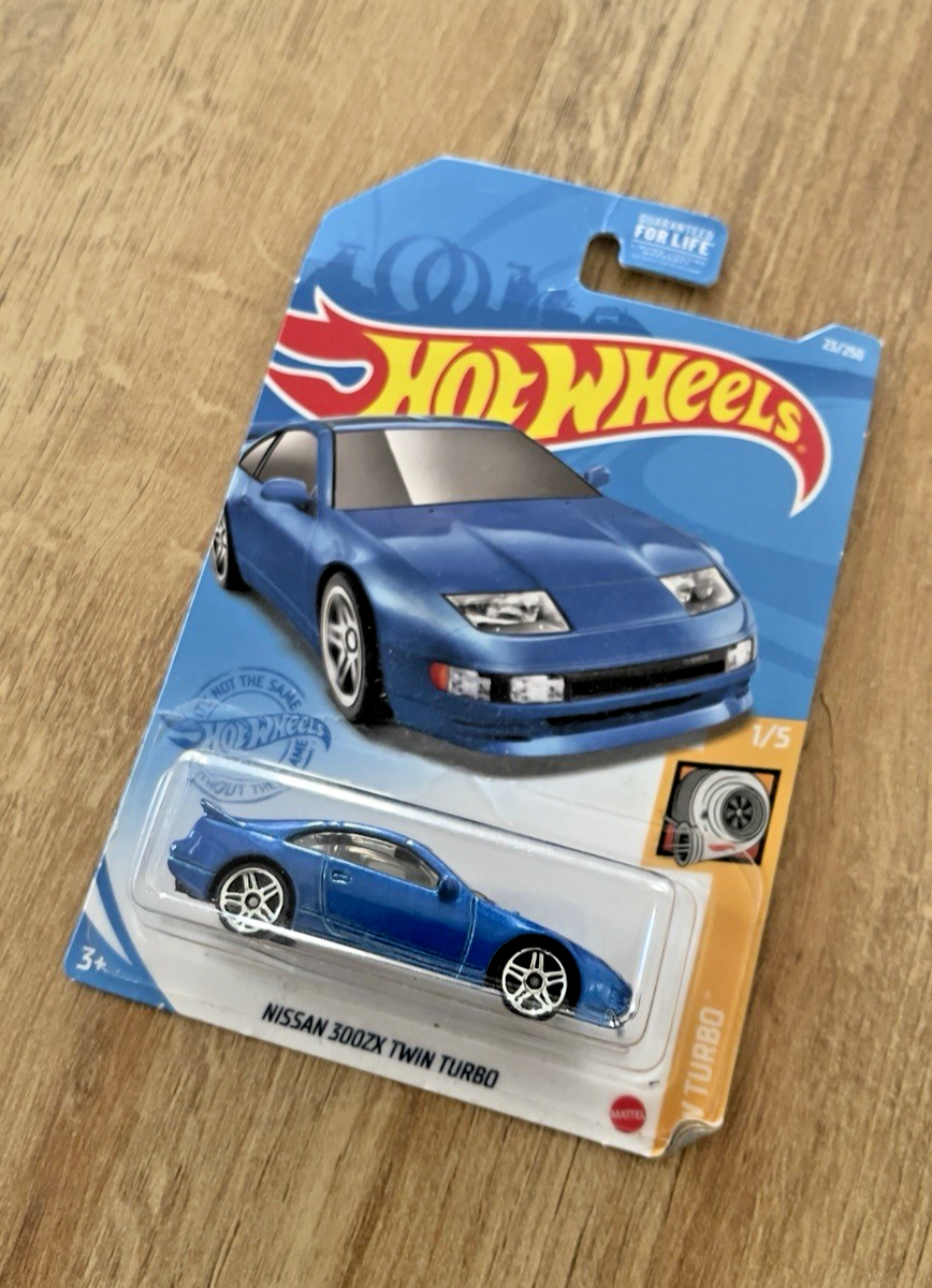 Hot Wheels 2021 HW TURBO Nissan 300ZX Twin Turbo Blue DAMAGED