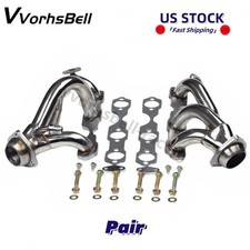 Pair Stainless Manifold Headers for 1996-2001 CHEVY S10 BLAZER SONOMA 4.3 V6 GMC