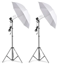 Photography Umbrella Lighting Kit, 400W 5500K Photo Portrait Continuous Reflecto