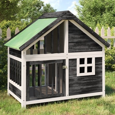 Hundehütte Hundehaus Hundezwinger Haustierhaus Hunde Massivholz Kiefer vidaXL