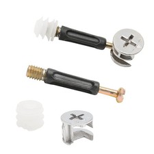 Uenhoy 20 Sets Furniture Connector Cam Lock Fittings with One Size, Black