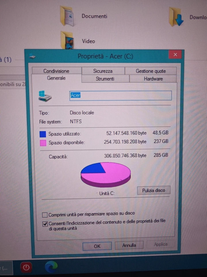 Acer Mini computer pc intel 2 gb ddr3 windows 8.1 Funziona Leggi Descrizione. - Immagine 2 di 4