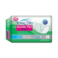 TotalDry  Duo Maximum Absorbency Incontinence Booster Pad, 12-Inch Length
