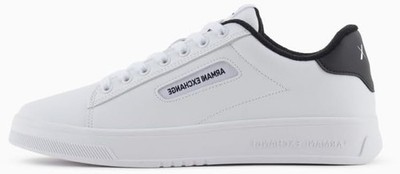 Armani Exchange Seattle, Herren Sneaker Weiß+Schwarz UK 8 EU 42 NEU