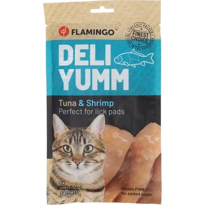 Friandises Deli Yumm Pâté avec thon et crevette 5 sticks de 14 g pour chat - Photo 1/4
