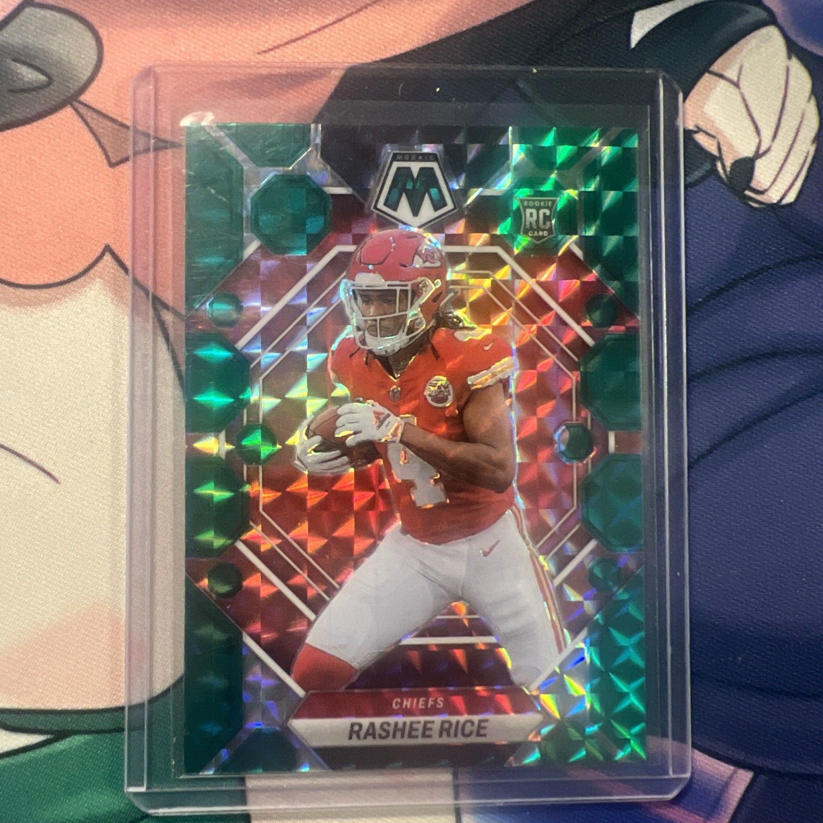 2023 Panini Mosaic - Rookies Rashee Rice #357 Green Mosaic Prizm (RC)