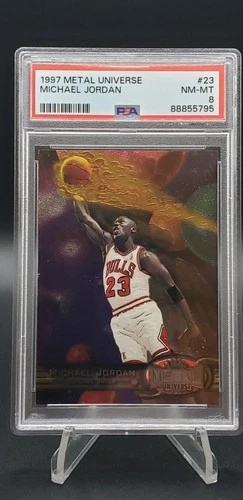 1997-98 METAL UNIVERSE SET MICHAEL JORDAN #23 PSA 8!!
