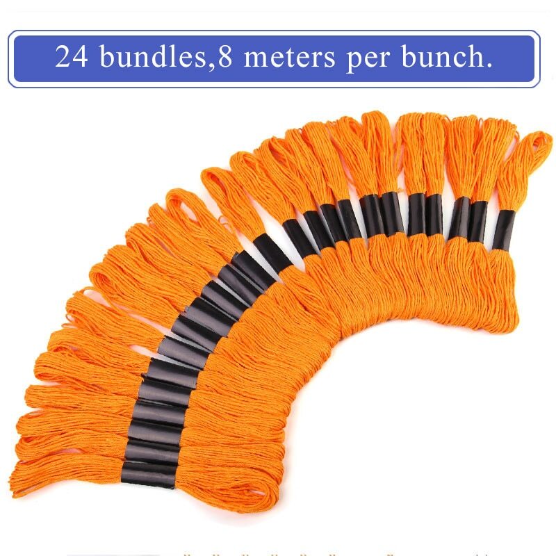 24pcs Cross Stitch Thread DMC Thread Cotton Sewing Embroidery Thread
