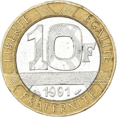 1330016] Coin, France, 10 Francs, 1991 | eBay