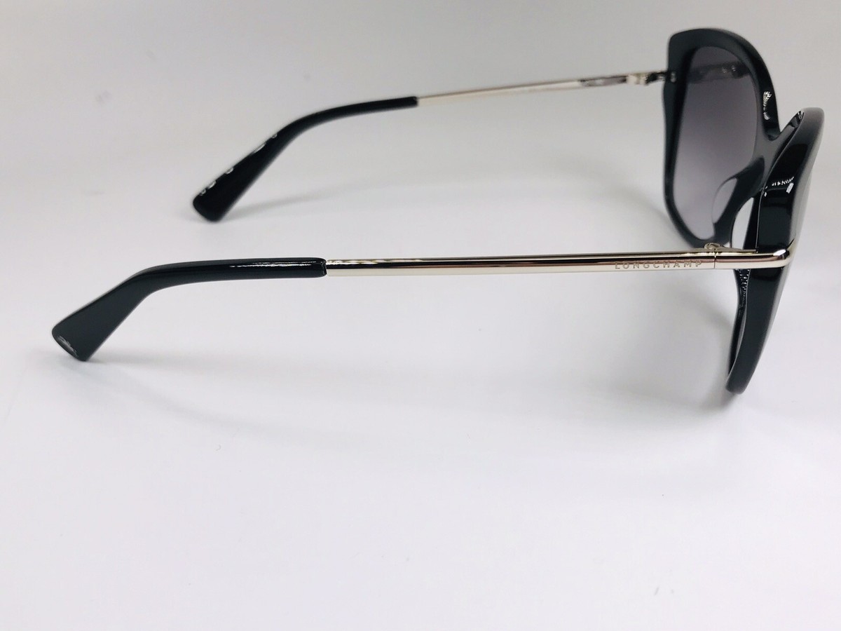 NWT Longchamp LO627S-001 57mm New Sunglasses New LONGCHAMP LO627S 001 Black Sunglasses with Case 57mm | eBay main image 4
