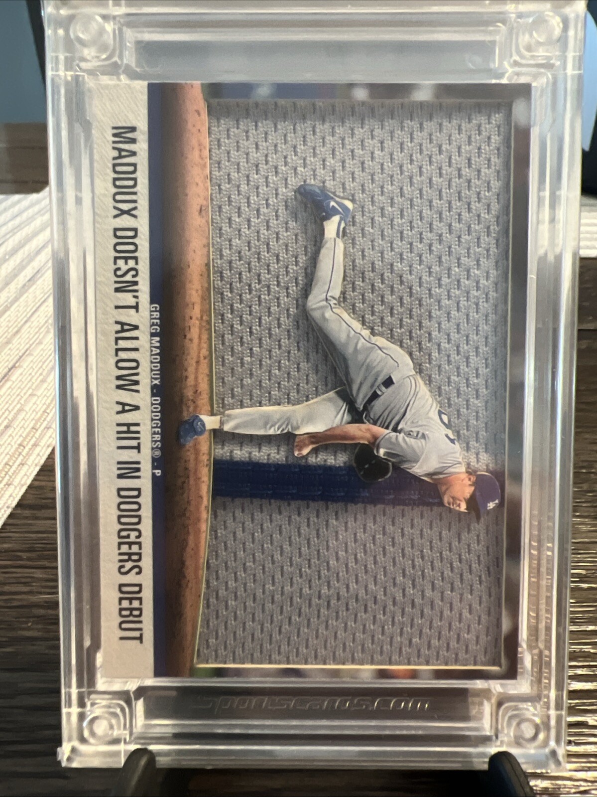 2024 Jersey Fusion/ProFusion Greg Maddux 6/10 GM Used Jersey Dodgers