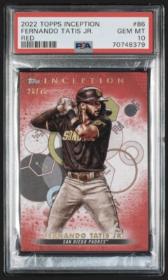 Fernando Tatis Jr., #/75 Red Parallel, 2022 Topps Inception #86 