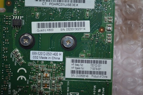 nVidia Quadro k600 700102-001 Video Card PCI-e 1GB 1*DisplayPort 1*DVI - Picture 4 of 4