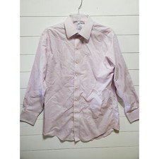 Brooks Bros mens size 15.5 neck long sleeve button up white blue red check shirt