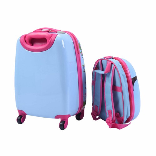 2 PCS 12" 16" Kids Luggage Set Suitcase Backpack School Travel Trolley ABS New - 第 4/8 張圖片