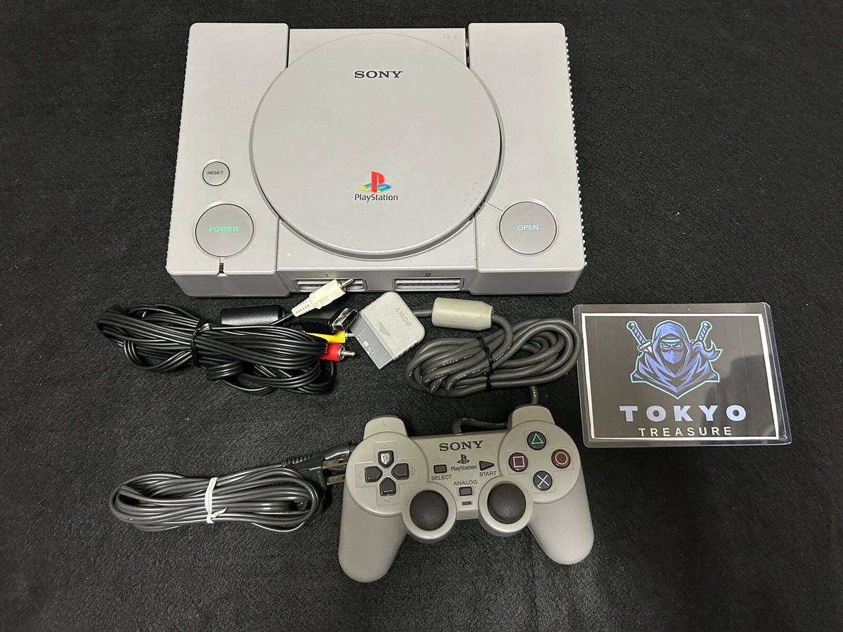 Sony PlayStation PS1 SCPH-5501 Console System Bundle - Tested and