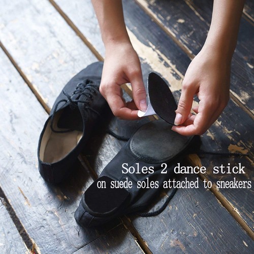 Stick-on Suede Friction-reducing Dance Soles for, Easy pivoting and Sliding o... - Picture 4 of 6