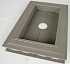Recessed Split Mount Vinyl Mounting Block Almond Z15884 #7gy