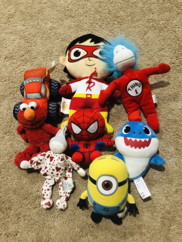 Lot of 8 TV Cartoon Characters plush stuffed Animals | eBay