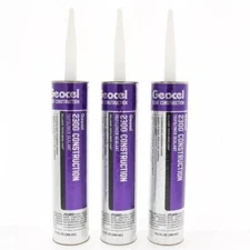 5 LOT PCS Geocel 2300 Construction Crystal Clear Tripolymer Elastomeric Sealant