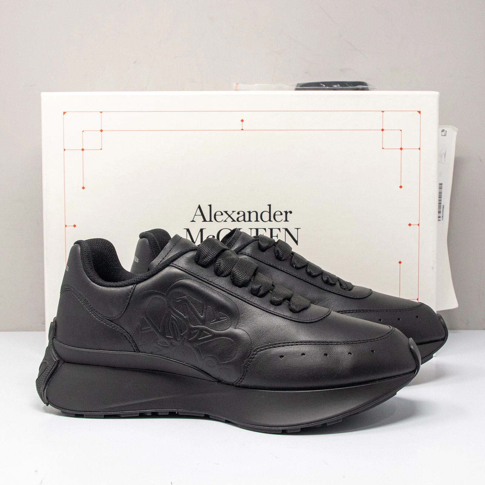 Alexander McQueen — Alexander McQueen Black Logo Sprint Runner Sneakers, Size 40 EU (10 US)