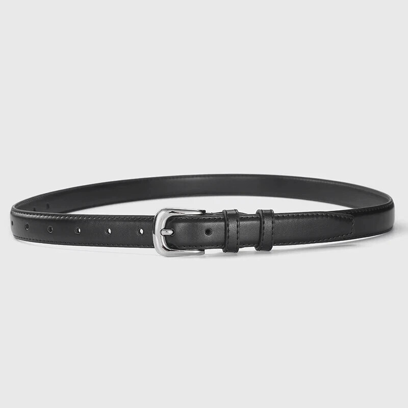 1pcs Women's Thin Waist Belt All-Match Style Fashionable And Simple Women's Belt