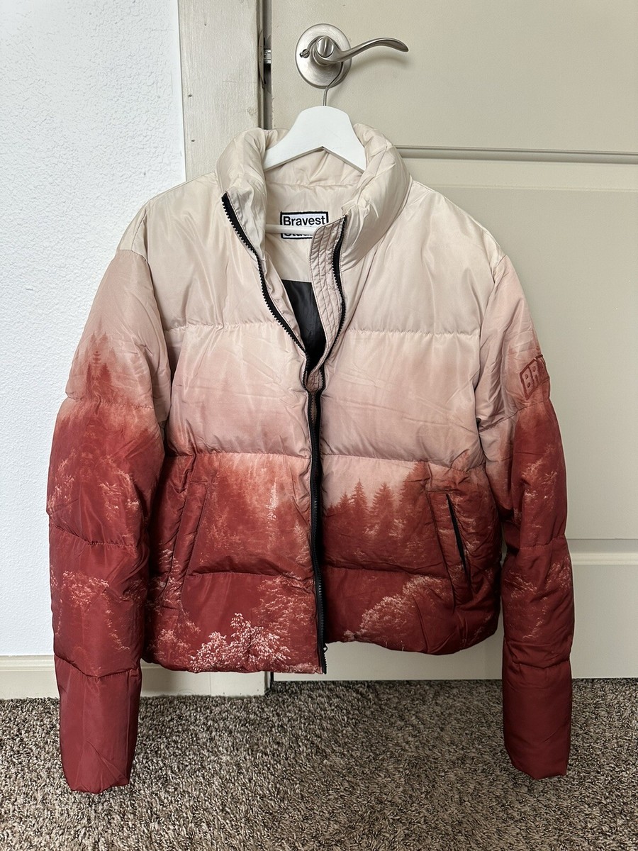Bravest Studios Red Trees Puffer Jacket. Medium. | eBay