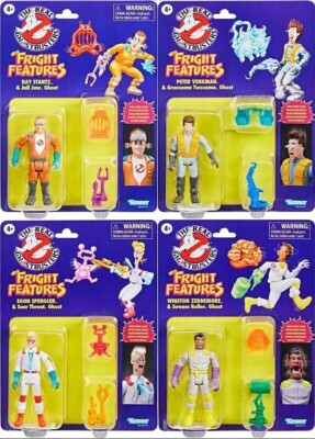 NEW 4-PACK Real Ghostbusters Fright Feature Figures - Ray, Peter, Egon, Winston