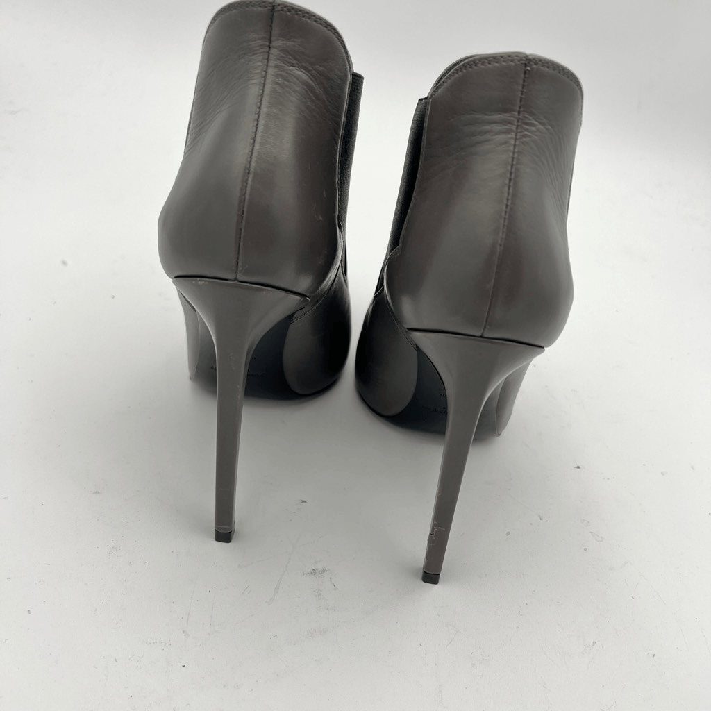 Stivali Chelsea grigi Saint Laurent Paris da donna in pelle taglia 39