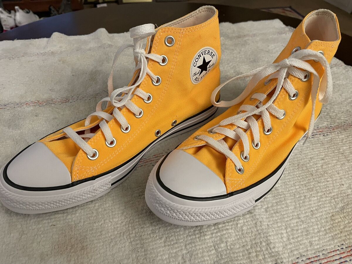 CONVERSE Chuck Taylor ALL-STAR HI Laser Yellow Black CONVERSE Chuck Taylor ALL-STAR HI Laser Yellow Black