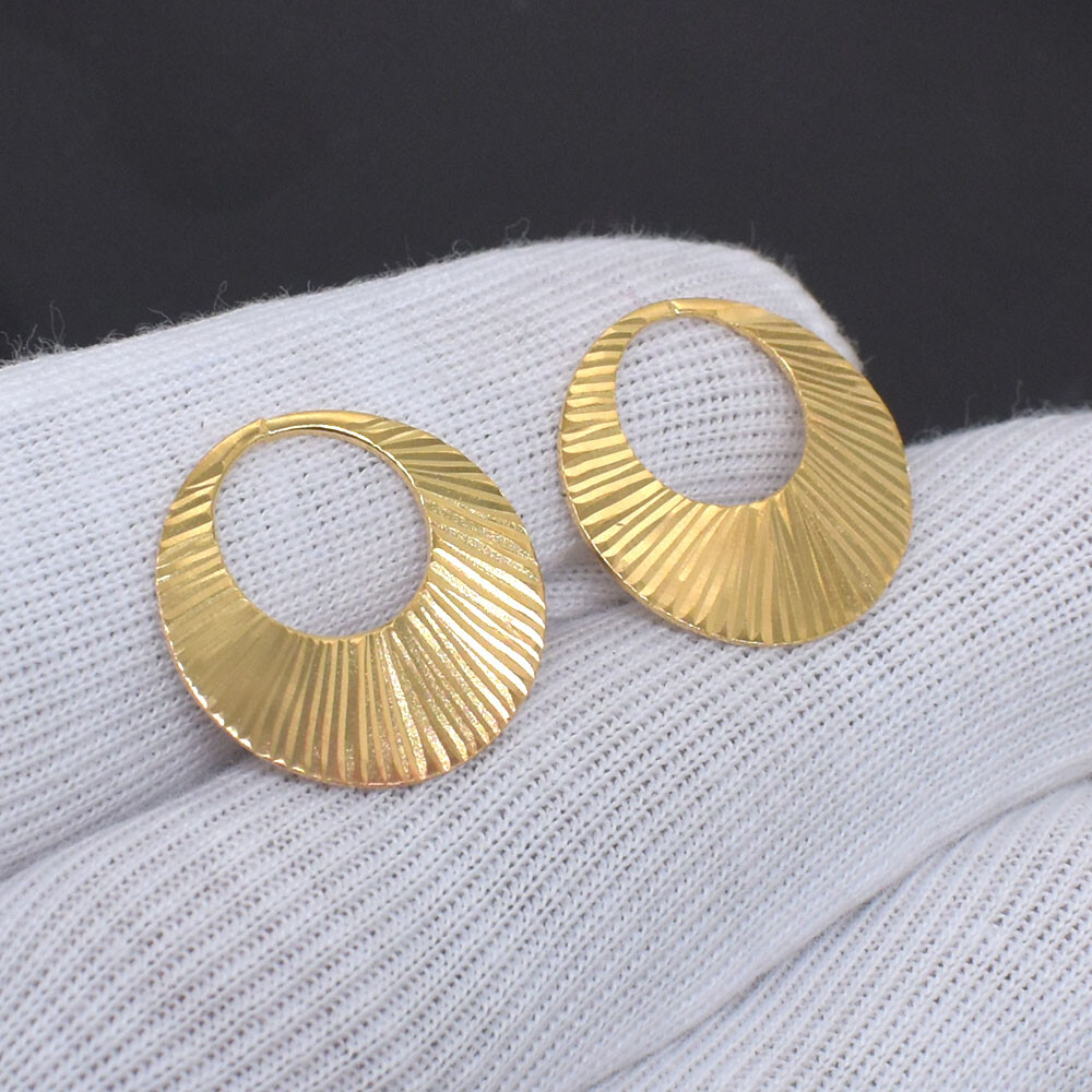 Stylish Nattiyan Earrings 22k Micron Gold Plated Men Boy Nattiyan