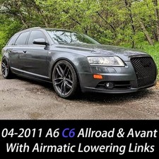 for Audi A6 C6 Allroad S6 RS6 Adjustable Air Suspension Lowering Kit Links Rods