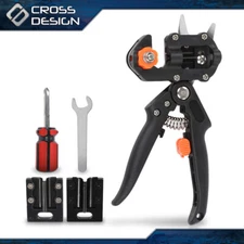 6Pcs Black Garden Tree Grafting Knife Pruner Shear Snip Scissor Cutting Tool Kit