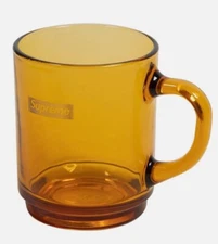 Supreme Duralex Versailles Stackable Glass Mugs Amber Full Set Of 6 SS23 Cup