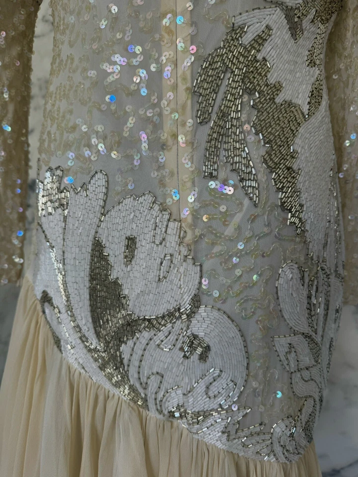 Vestido Alyce Designs Boda Fiesta Cóctel Vintage Talla 4 EE. UU. Foto 4 de 4