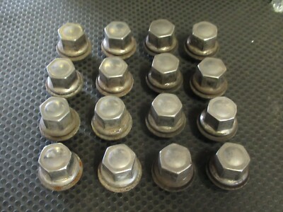 FORD FOCUS MK1 (98-04) SET OF 16 ALLOY WHEEL NUT STUD BOLT (CHROME TYPE) 19MM