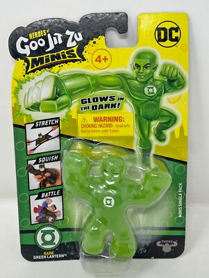 Heroes of Goo Jit Zu Minis  DC Rare Green Lantern Glow in the Dark Figure New