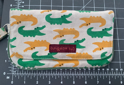Bungalow 360 Wristlet Alligator Pattern