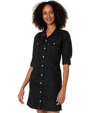 Levi's L36013 Womens Black Ellie Denim Button-Front Dress Size S