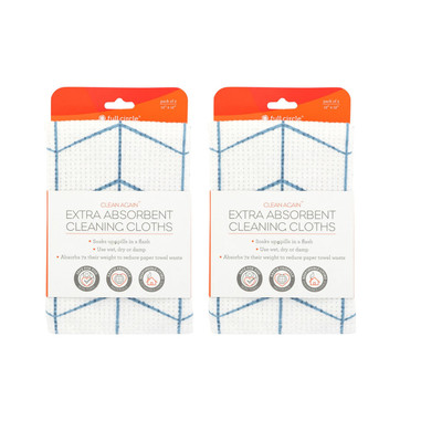Vollkreis Clean Again super saugfähiges Reinigungstuch 2 x 2er Pack (4 Tücher)