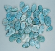 Natural Larimar Cabochon Loose Gemstone Lots - Mix Gems Larimar Cabochon 71571