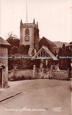 R544117 Kirche und Lych Tor Shoreham A Walker
