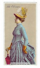 c1890 Trade Card Hill Brothers Mollinery alla moda, The Climax, Victorian Lady